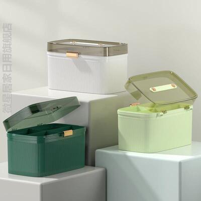 学生药箱盒医用急救药箱医药箱小型家庭装应急大药箱防尘储物设计