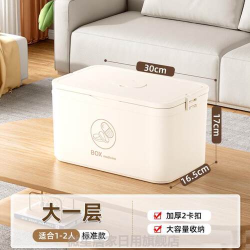 药箱收纳盒家用医药箱小学生班级医药箱大药箱逃生包车载家庭装