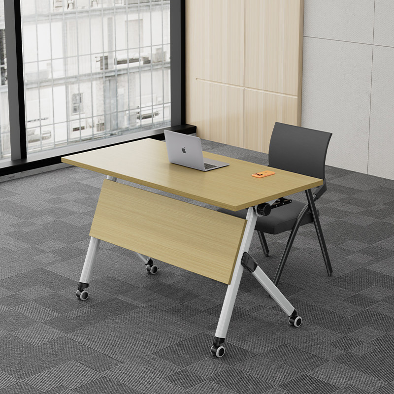 E0折叠会议桌椅组合双人课桌活动拼接移动长条桌会议室办公培训桌,商业/办公家具,会议桌,淘宝优惠券,粉丝福利购,淘宝优惠卷