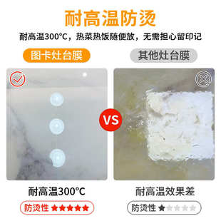 大理石餐桌保护膜岩板耐高温防烫台面贴膜奢石微晶石茶几桌面隐形