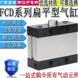 杆不转动扁平椭圆气缸FCD