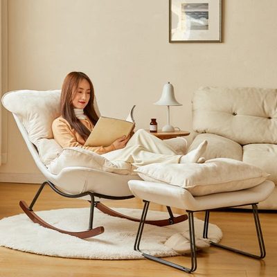 摇摇椅大人躺椅阳台家用休闲椅懒人沙发椅网红摇椅客厅轻奢龙虾椅