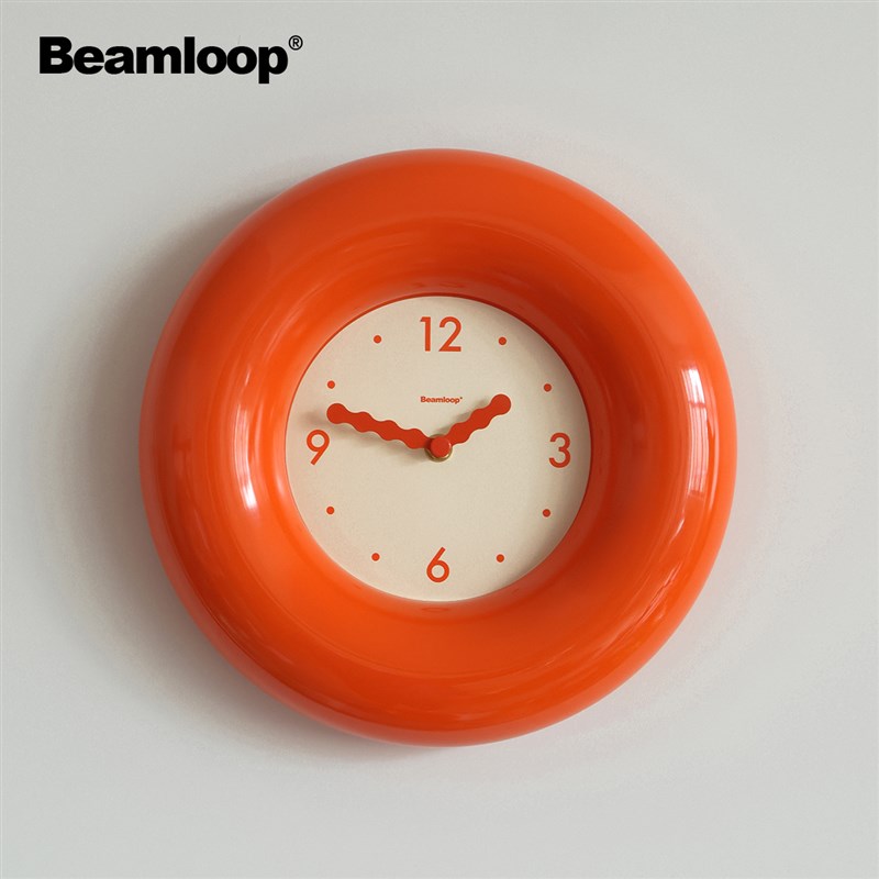 啵乔botro静音钟表挂钟客w厅2024新款简约现代家用时钟挂墙中古