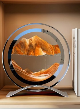 现代高级简约创意流沙画摆件客厅电视柜酒柜玄S关桌面装饰品轻奢