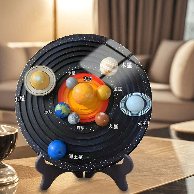 太阳系八大行星水晶摆件 科普教学模型 桌面书房创意装饰礼品