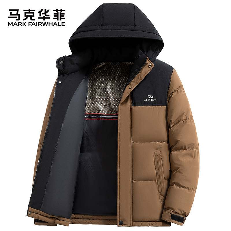 马克华菲棉衣男士冬季加厚连帽棉服潮流石墨烯保暖棉袄冬装男外套