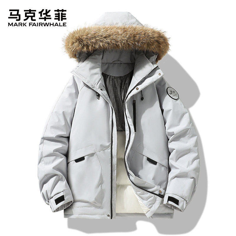 马克华菲男士棉服工装休闲毛领派克棉衣冬季加厚连帽保暖棉衣外套,男装,棉衣,淘宝优惠券,粉丝福利购,淘宝优惠卷