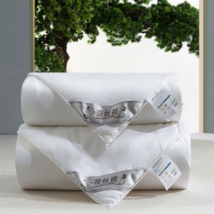 梦悠廉家纺轻奢100桑蚕丝二合一子母纯色轻盈桑蚕丝被芯床上用品