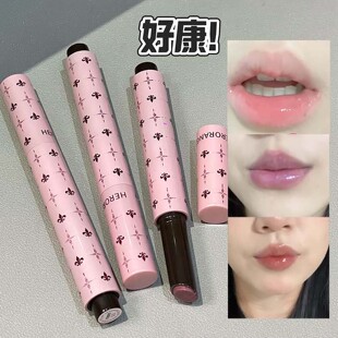 2026年新款口红细闪唇蜜女保湿滋润镜面水光显白低饱和裸色系持妆