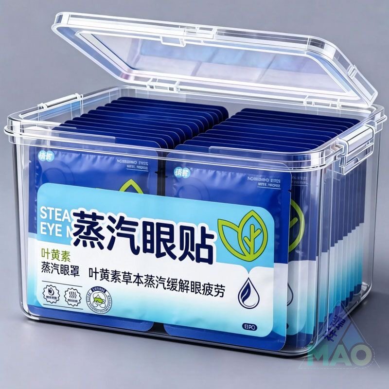 叶黄素蒸汽眼罩遮光熬夜淡化黑热敷干涩疲劳热敷睡眠护黑眼圈眼贴
