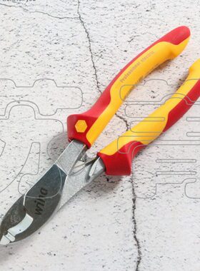 德国Wiha威汉电工绝缘电缆钳43660/43662切线剥线钳 电缆剪Z50306