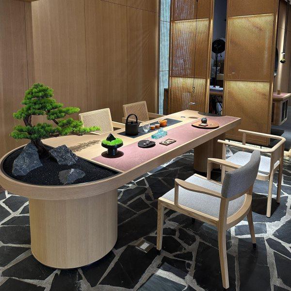 现代简约白蜡木茶桌椅组合新中式禅意功夫茶台办公客厅别墅泡茶桌,住宅家具,家用茶台/茶桌,淘宝优惠券,粉丝福利购,淘宝优惠卷