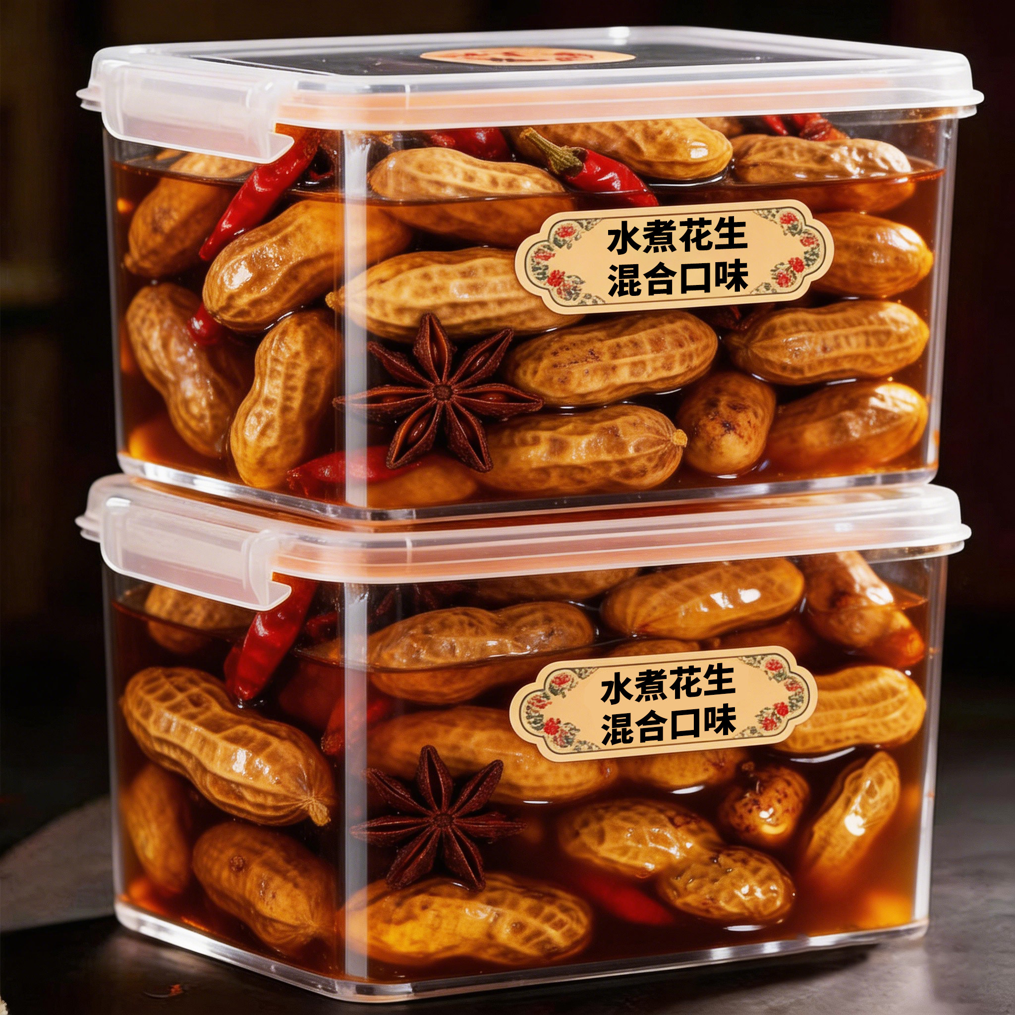 五香水煮花生香辣开袋即食下酒菜