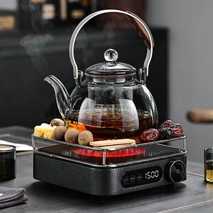 煮茶器电陶炉蒸煮一体高小型家用耐热玻璃烧水煮茶壶泡茶专用 新款