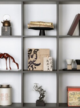 新中式透明雕塑太湖石摆件客厅玄关茶室创意微暴观样板间茶具饰品