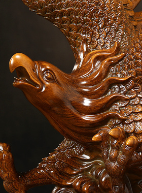 大展宏图老鹰摆件招财中式客厅老板办公室桌面装饰品公司开业礼物