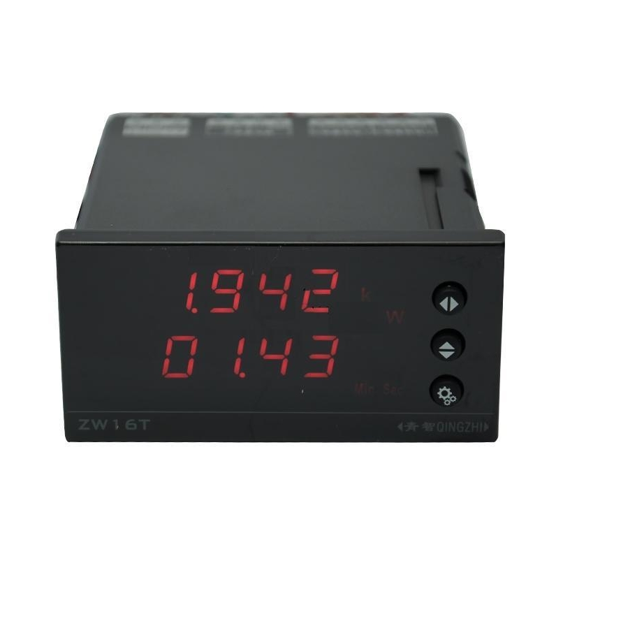 青智ZW1622A盘装电量表电流计时器交流电流15A带宽45-1000Hz表头
