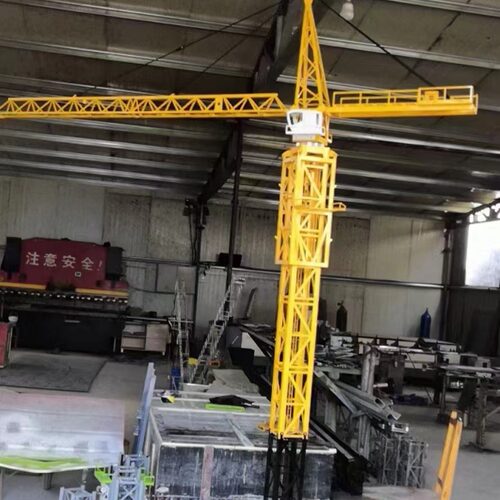 吊重1吨小型塔吊可塔式起重机模型尖端载重1吨升高3米塔吊