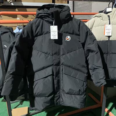 安踏男童2025冬季男大童352611904中国冰雪户外防风中长款羽绒服
