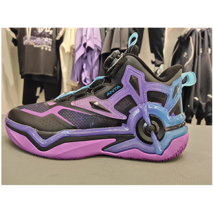 安踏2025冬季新款男大童狙击者旋钮网面运动篮球鞋312541108