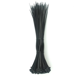 线束捆线带 黑色固定塑料扎线带自锁式 尼龙扎带5 300mm 大号小号