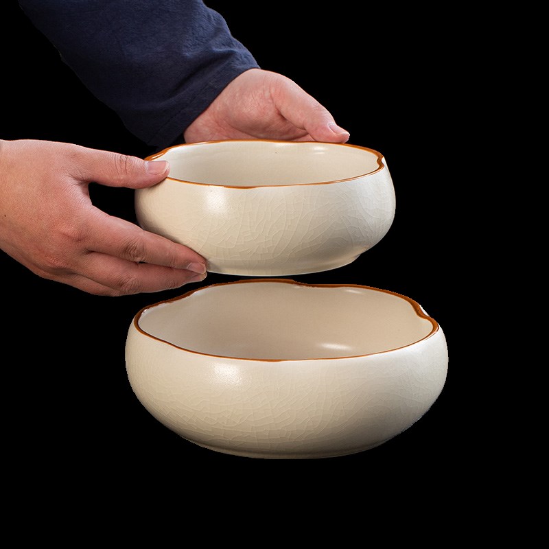 水培花盆大号陶瓷水仙花睡莲碗莲铜钱草无孔水养粗陶花盆