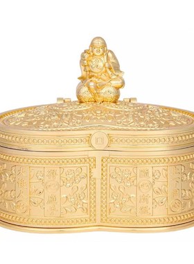 现货李居明2025蛇年吉祥物欢喜得心应手大财箱摆件客厅招财摆设