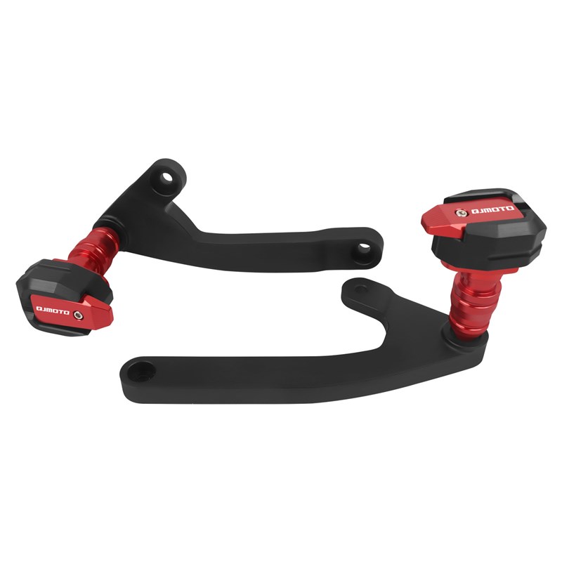 适用於钱江QJ赛450 防摔球机车改装车L身保险杆护杠防摔杆胶棒