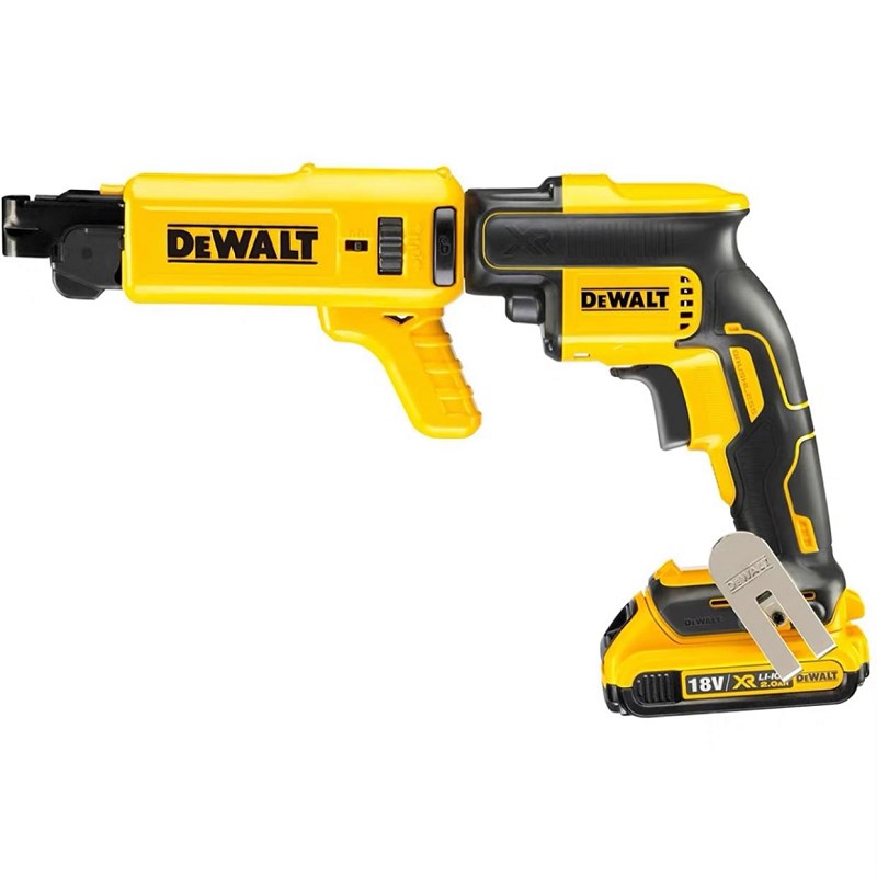 得伟DCF620无刷锂电电钻链钉枪电动螺丝刀干墙螺丝枪套件