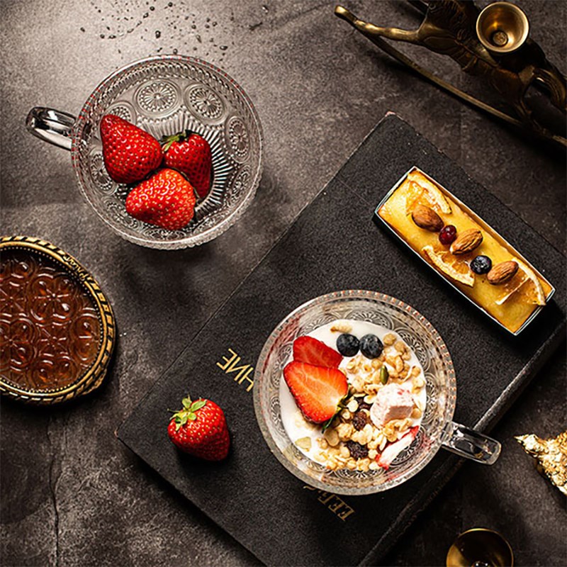 太阳花早餐杯2件套N*450ml