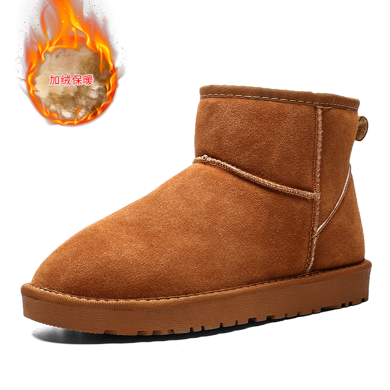 加厚羊皮毛一体男女款雪地靴冬季