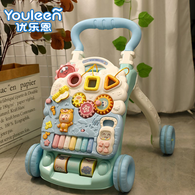 优乐恩宝宝婴儿多功能防侧翻o型腿手推车学步车1岁儿童助步车玩具