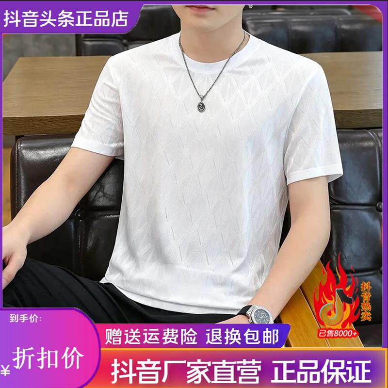 师凯服饰Amphelisia2026新款冰丝男士短袖韩版休闲T恤高级感男装