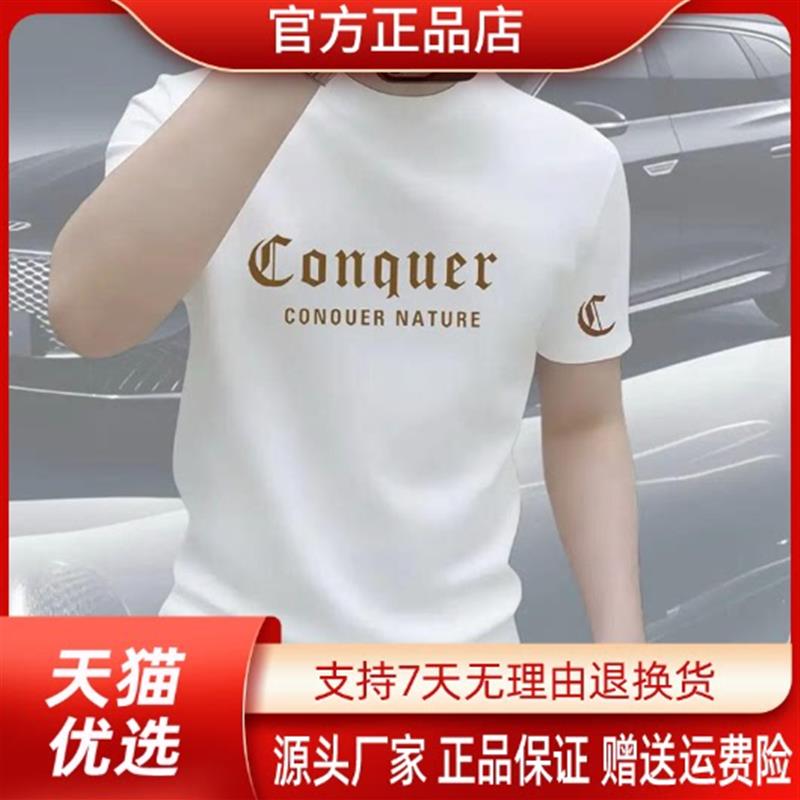 师凯服饰AmphelisiaT恤男士潮流印花圆领夏季宽松透气吸汗短袖