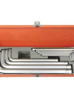 钢盾工具 10件套S2合金钢公制加长球头内六角扳手S050026