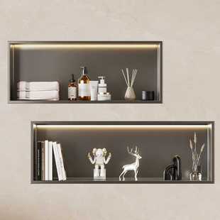 壁龛嵌入式柜 浴室不锈钢壁龛 电视柜摆件卫生间壁龛柜置物架横向