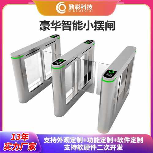 智能摆闸人行通道闸人脸识别门禁系统速通门闸机三辊闸翼闸一进一