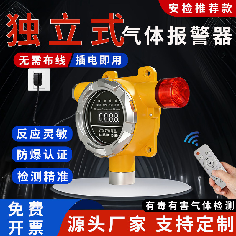 有毒有害气体探测报警器即插即用硫化氢氨气氧气氯气氟化氢检测仪