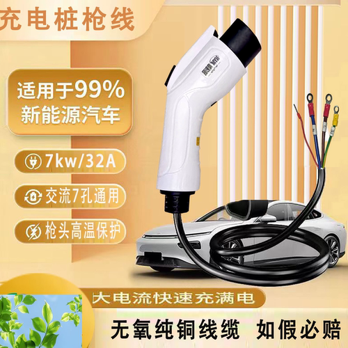 新能源汽车7kw32a充电桩枪头