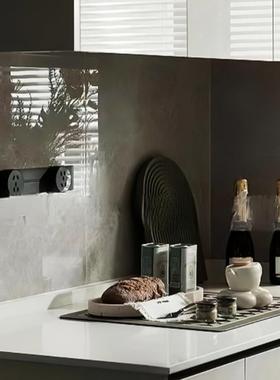 现代轻奢样板间厨房摆件托盘搭配组合售楼处软装饰品真水果道具