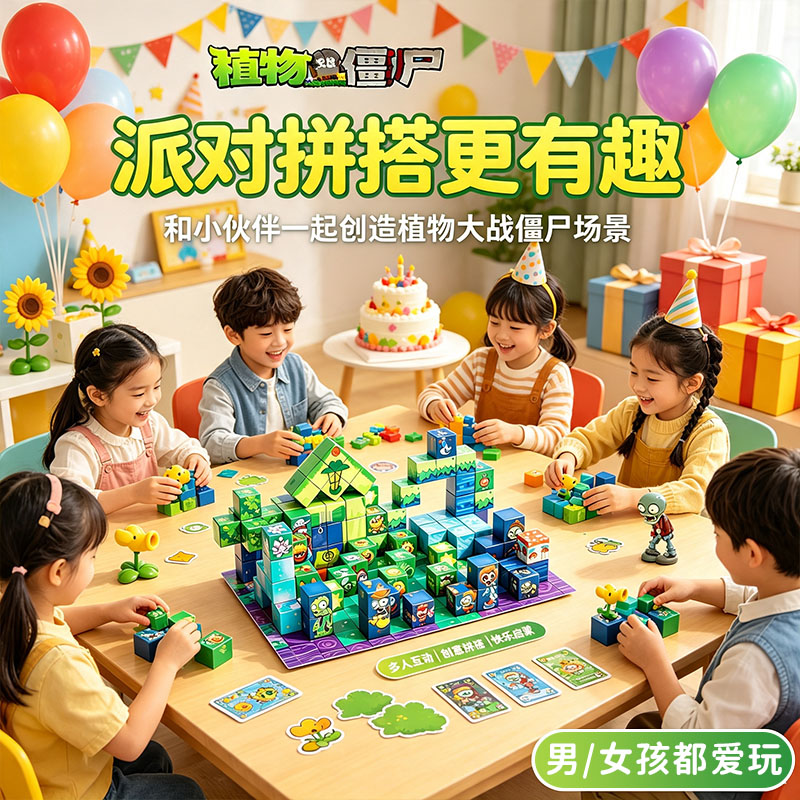【官方正版】磁力方块拼装礼物图片
