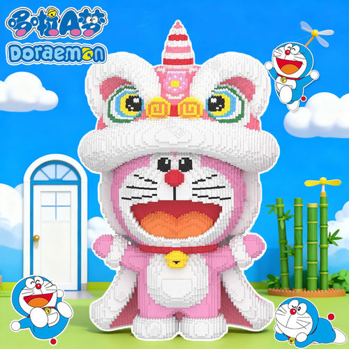 2026年新款醒狮哆啦A梦积木拼装
