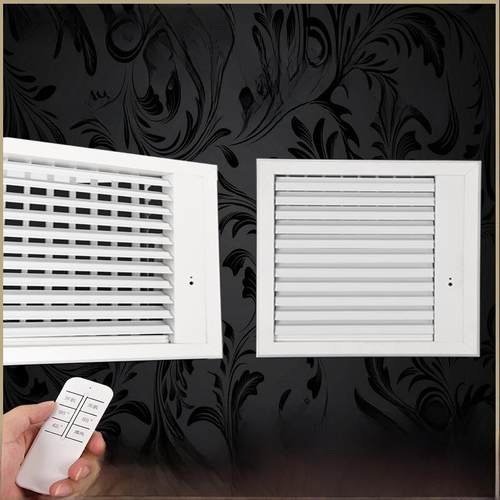中央空调出风口电动遥控自动扫风口铝合金电动出风口百叶尺寸定制