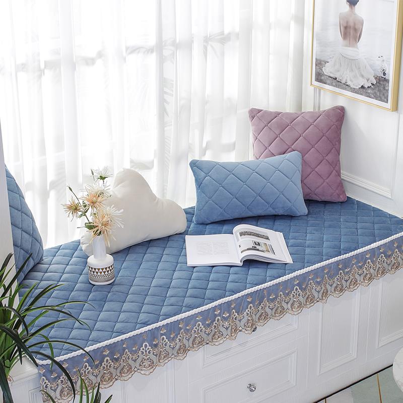 飘窗垫窗台垫四季通用轻奢防滑阳台垫子加厚可机洗窗户装饰毯定做