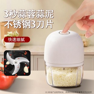 壮臣电动蒜泥器厨房小型家用辣椒料理蘸料搅碎机打蒜器粉碎绞肉机