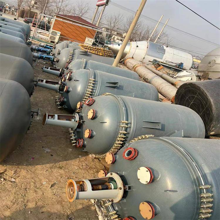 出售6300L搪瓷反应釜1-30吨化工机械反应釜不锈钢外盘管反应釜