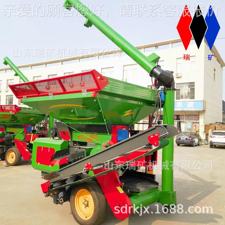 BAI柴油机粒版移动2方便打机大型铲车上3料玉米脱粒机每小时0-0吨