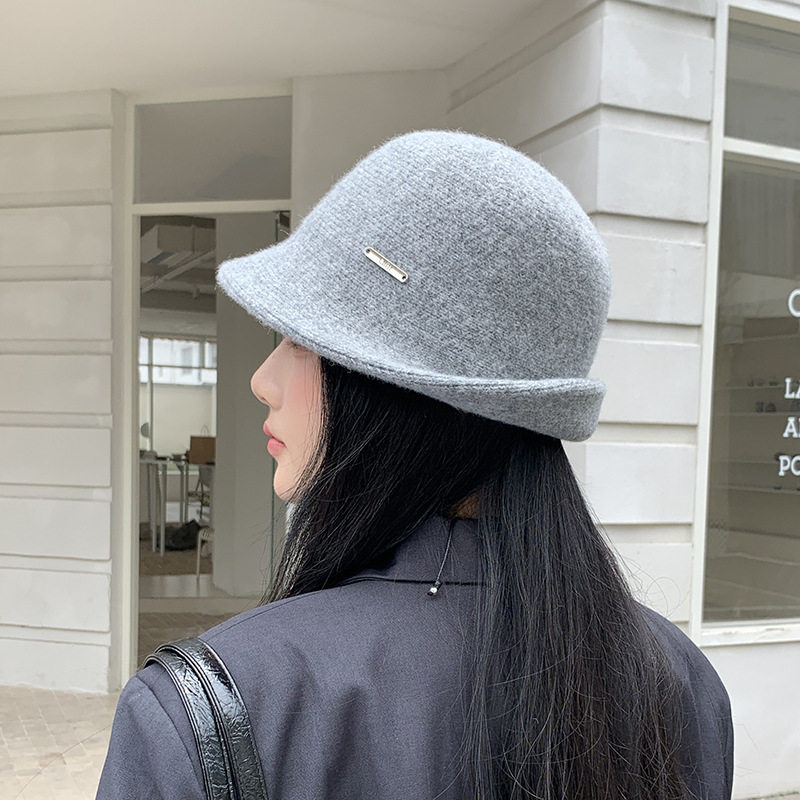 冬季保暖A型显脸小渔夫帽女