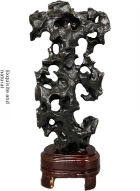 太湖石灵璧石奇石原石观赏石天然石家居会所会馆中式装饰摆件