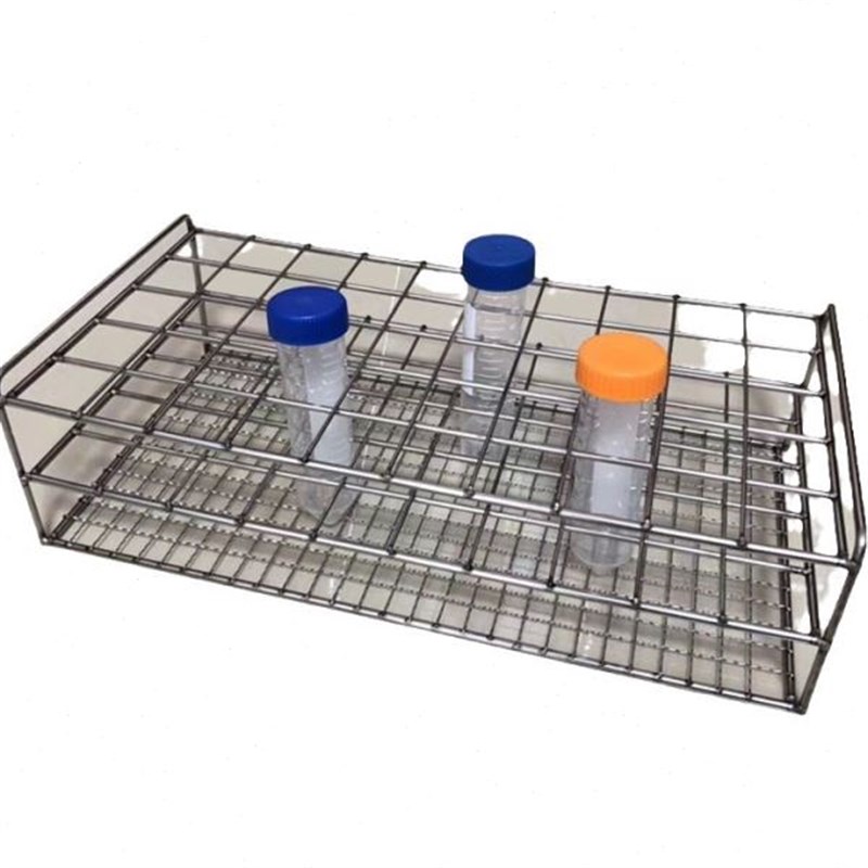 30mm50孔不锈钢钢丝离心管架 试管架 钢丝架 适合50ml离心管